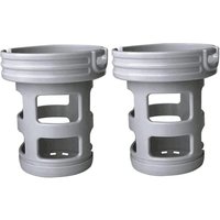 Spa Lite Filter für mspa, Filter für mspa Lite, für MSPA Whirlpool Filter - Boote und Whirlpools - Modell ab 2020 (2 Stück Filterhalter) von LINJOU