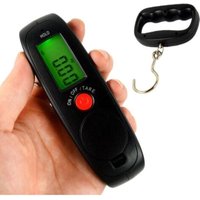 Tragbare elektronische Gepäckwaage, Mini-Gepäckwaage mit Haken, digitale Gepäckwaage mit LCD-Display, hochpräziser Sensor von LINJOU