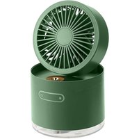 Tragbarer Mini-Ventilator, USB-Mini-Kühlventilator-Luftbefeuchter, faltbare Aufbewahrung, Nebelkühlung, einstellbare Windrichtung von LINJOU
