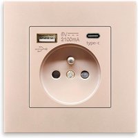 USB-Typ-C-Steckdose, Ladeanschluss, Heimnetzteil, EU-Standardstecker, AC 110–250 V, 16 A (Typ 1) von LINJOU