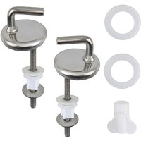 WC-Sitzzubehör, 2-teilig, Scharniere, Befestigungsmaterial mit Zubehör und Ersatzteilen für die meisten Standard-WCs von LINJOU