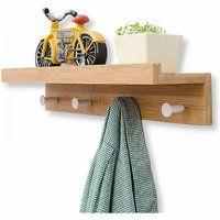 Wandgarderobe mit schwebendem Regal, Schlüsselhaken an der Wand, Post-Organizer für Eingangsbereich, Küche, Bad, Wohnzimmer von LINJOU