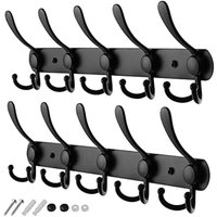 Wandhaken – Garderobenständer aus Edelstahl (2er-Set) – Stabile Wandhaken – Hochwertige, rostbeständige Haken von LINJOU