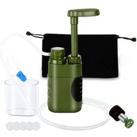 Wasserfilter, Trinkwasseraufbereitung im Freien, 3000 l, Überlebenswasserfilter für Camping, Notfall-Überlebensausrüstung – Armeegrün von LINJOU