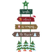 Weihnachtsmann-Türdekoration zum Aufhängen, einfach zu montieren, für drinnen und draußen geeignet, Party-Hängekranz, Typ A Weihnachtsmann-Türdekoration zum Aufhängen, einfach zu montieren, für drinnen und draußen geeignet, Party-Hängekranz, Typ A von LINJOU