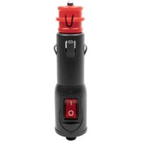Zigarettenanzünderstecker, universeller 12-V-Zigarettenanzünderstecker mit Schalter und Sicherung für Camping, Auto, Boot, Motorrad von LINJOU