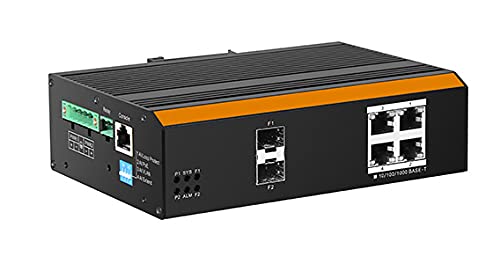 LINK Industrie-Switch Managed mit 4 Türen GIGABIT POE mit 2 SFP-Anschlüssen für Glasfaser von LINK