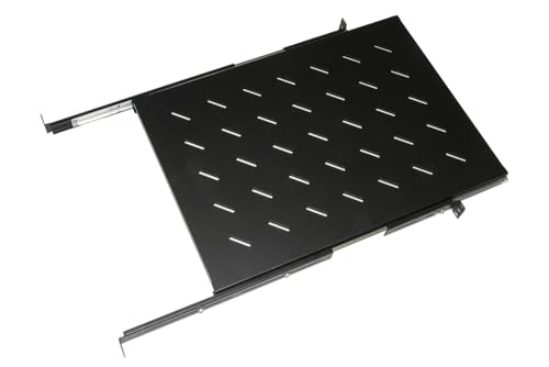 LINK LKRIP650EN Schrankablage 19" ausziehbar auf Teleskopschienen Tiefe 650 mm (Universal) 1 Einheit Farbe Schwarz von LINK