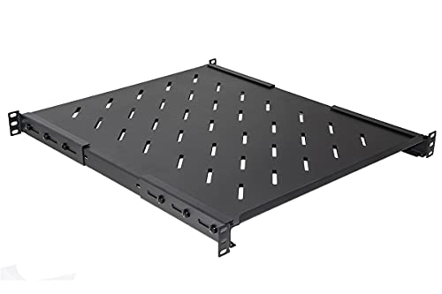 LINK Sicherheit und Schutz Marke Ripiano Universale Per Armedio Rack 19 Allungabile 720 mm mit 4 Agganci Nero von LINK