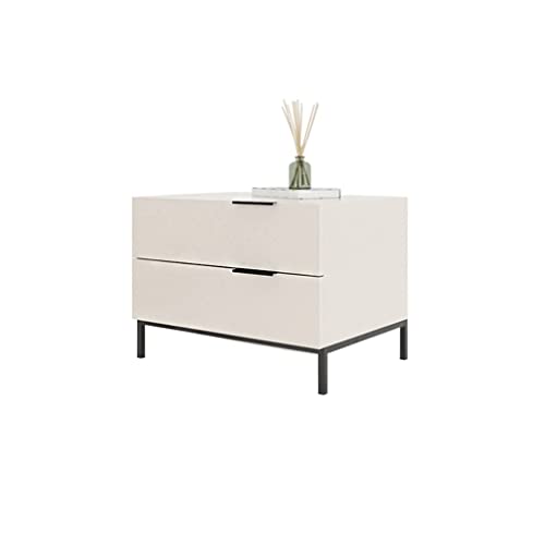 Beistelltische Schlafzimmer Home lagerung nachttisch doppelschicht mit schublade nachttisch wohnzimmer schlafzimmer nachttisch set lagerung seitenschrank nachttisch(Beige) von LINKIO