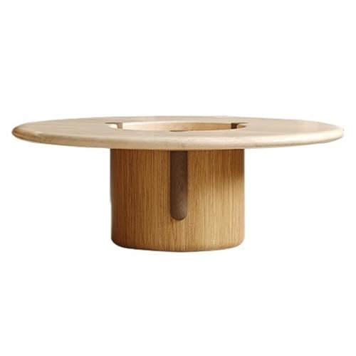 LINKIO Wohnzimmertisch Holz Couchtisch Wohnzimmer Runder Home Decoration Persönlichkeit Teetisch von LINKIO