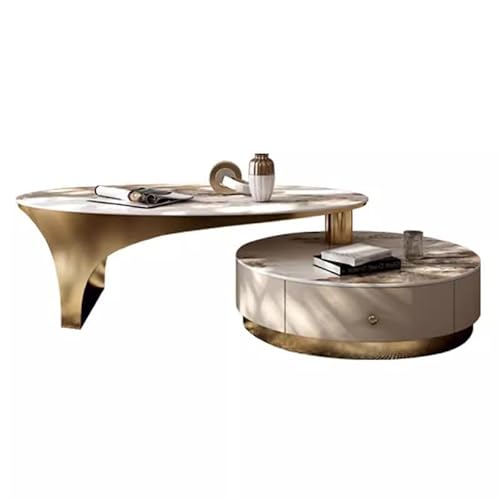 LINKIO Wohnzimmertisch Rock Slab Kaffee Tisch Moderne minimalistischen Wohnzimmer Haushalt oval LINKIO Wohnzimmertisch Rock Slab Kaffee Tisch Moderne minimalistischen Wohnzimmer Haushalt oval von LINKIO