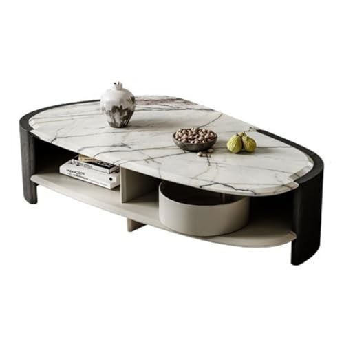 LINKIO Wohnzimmertisch Teahouse Marmor Couchtisch Kreative Kunst Kleine Wohnung Wohnzimmer Einfaches Zuhause von LINKIO