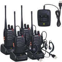 Linklife - 4 x Talkie Walkie Deux Voies Radio uhf 400-470MHz Walkie Talkie Avec Ecouteurs Originaux Transmetteur Portatif fm 16 Chaînes - Noir Linklife - 4 x Talkie Walkie Deux Voies Radio uhf 400-470MHz Walkie Talkie Avec Ecouteurs Originaux Transmetteur Portatif fm 16 Chaînes - Noir von LINKLIFE