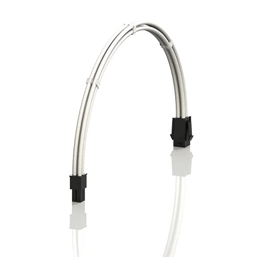 LINKUP - AVA 50cm 4-Poliges CPU-ATX-Motherboard-Netzteil Geflochtene Benutzerdefinierte Mod-PC-Verlängerungskabel mit Kämmen | Einzelpackung | 500mm - Weiß LINKUP - AVA 50cm 4-Poliges CPU-ATX-Motherboard-Netzteil Geflochtene Benutzerdefinierte Mod-PC-Verlängerungskabel mit Kämmen | Einzelpackung | 500mm - Weiß von LINKUP