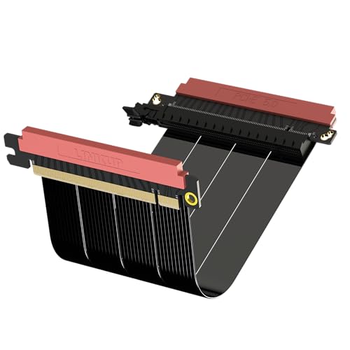 LINKUP - AVA5 PCIE 5.0 Riser-Kabel | RTX5090 RX9070 GPU Bereit | x16 128GB/s Geschwindigkeit | PCIe 4.0 Kompatibel | Entwickelt für SSUPD | Dual Reverse Schwarz 14cm (Gesamtlänge 16cm) LINKUP - AVA5 PCIE 5.0 Riser-Kabel | RTX5090 RX9070 GPU Bereit | x16 128GB/s Geschwindigkeit | PCIe 4.0 Kompatibel | Entwickelt für SSUPD | Dual Reverse Schwarz 14cm (Gesamtlänge 16cm) von LINKUP