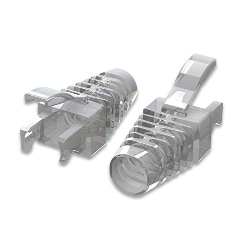 LINKUP - Cat6 RJ45 Easy Pass Thru Connector Boot | Ethernet LAN Internet Patch Cord Snagless Strain-Relief | Clear | 105 pc | For Round Cables LINKUP - Cat6 RJ45 Easy Pass Thru Connector Boot | Ethernet LAN Internet Patch Cord Snagless Strain-Relief | Clear | 105 pc | For Round Cables von LINKUP