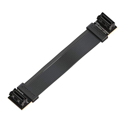 LINKUP - Flexible SLI Bridge GPU Cable Extreme High-Speed Technology Premium Shielding 85 ohm Design for NVIDIA GPUs Graphic Cards┃NOT Compatible with AMD or RTX 2000/3000 GPU - [10cm] von LINKUP