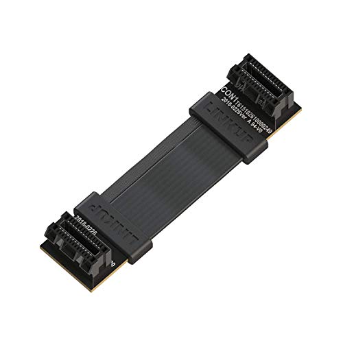 LINKUP - Flexible SLI Bridge GPU Cable Extreme High-Speed Technology Premium Shielding 85 ohm Design for NVIDIA GPUs Graphic Cards┃NOT Compatible with AMD or RTX 2000/3000 GPU - [4cm] von LINKUP
