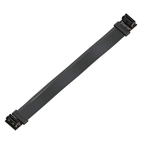 LINKUP - Flexible SLI Bridge GPU Cable Extreme High-speed Technology Premium Shielding 85 ohm Design for NVIDIA GPUs Graphic Cards | NOT compatible with AMD or RTX 2000/3000 GPU - [20cm] von LINKUP