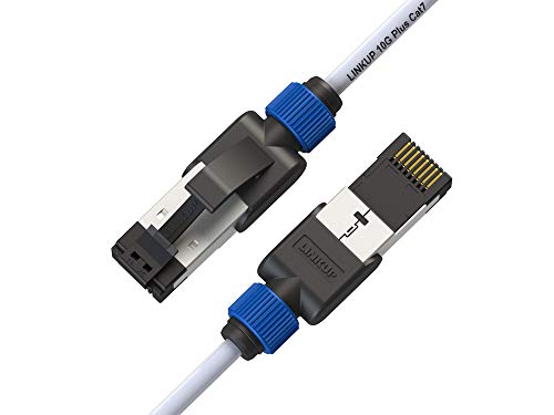 LINKUP - Getestet mit Versiv┃Cat7 Ethernet Patchkabel - 300cm (3er Pack) 10G Doppelt geschirmt RJ45 S/FTP┃Netzwerk Internet LAN Schalttafel Router Gaming Extreme Höchstgeschwindigkeit┃30AWG Weiß von LINKUP