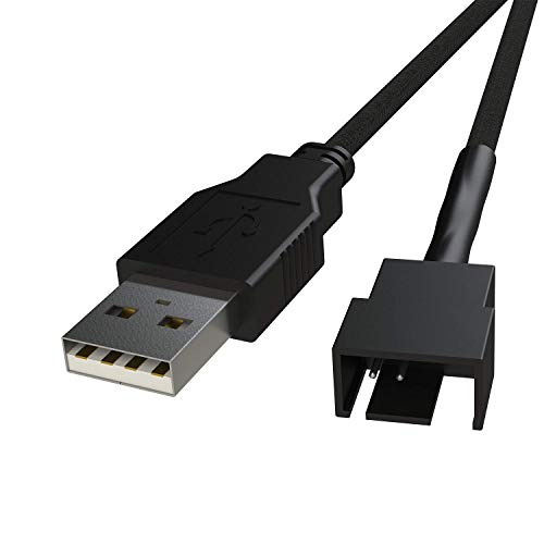 LINKUP - USB to 3/4-P PWM 5V | CPU/Case Fan Sleeved Power Cable Adapter | USB 2.0, 3.0, 3.1 LINKUP - USB to 3/4-P PWM 5V | CPU/Case Fan Sleeved Power Cable Adapter | USB 2.0, 3.0, 3.1 von LINKUP