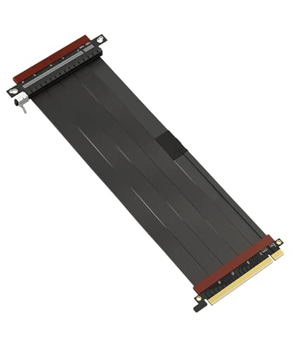 LINKUP - Ultra PCIe 4.0 X16 Riser-Kabel [RTX4090 RX6950XT x570 B550 Z690 Getestet] Geschirmte Vertikale Gaming-PCI-Express-Gen4-Montage | Umgekehrter GPU-Sockel (27cm) Entwickelt für ITX von LINKUP