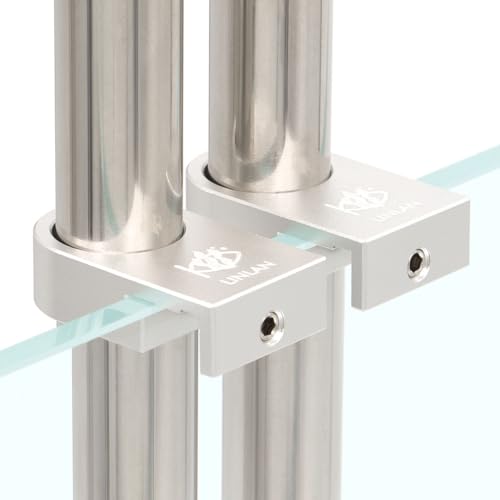 LINLAN Aquarium-Befestigungsklemme aus Aluminiumlegierung mit Anti-Überlauf Nut für Filter Einlass- und Auslassrohre in 12mm Bepflanzten Aquarien von LINLAN