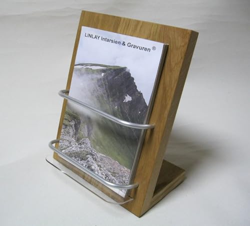 LINLAY Intarsien & Gravuren DIN A5 Flyerhalter Robust Holz Alu Acryl Prospektständer Flyerständer Prospekthalter LINLAY Intarsien & Gravuren DIN A5 Flyerhalter Robust Holz Alu Acryl Prospektständer Flyerständer Prospekthalter von LINLAY Intarsien & Gravuren