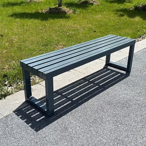 LINLIUA Gartenbank Metall Wetterfest Sitzbank für 2-3 Sitzer, Gartenmöbel bis 400kg belastbar, für Garten, Balkon, Terrasse, Außenbereich B9 150 * 40 * 45cm von LINLIUA