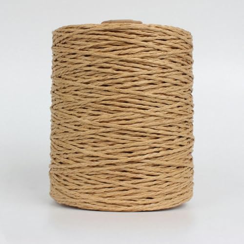 Bast-Strohgarn, natürliche Bast-Papierfäden für Hüte, Handtaschen, Häkelgarn, Schlüsselband für Häkeltaschen, Bastelmaterial von LINLN