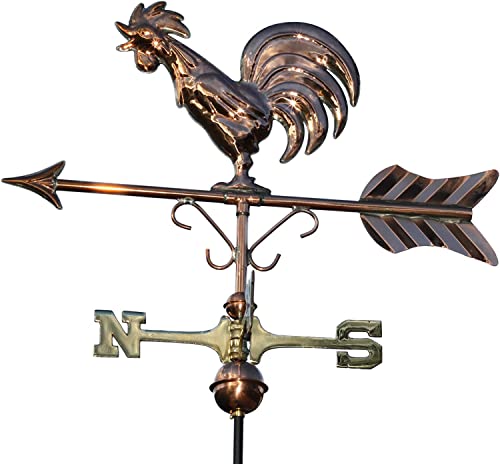 Linneborn 3D Wetterfahne krähender Wetterhahn aus Kupfer inkl. Befestigung. Windrichtungsanzeiger, Windspiel Linneborn 3D Wetterfahne krähender Wetterhahn aus Kupfer inkl. Befestigung. Windrichtungsanzeiger, Windspiel von LINNEBORN METALLWAREN FÜR HAUS UND GARTEN