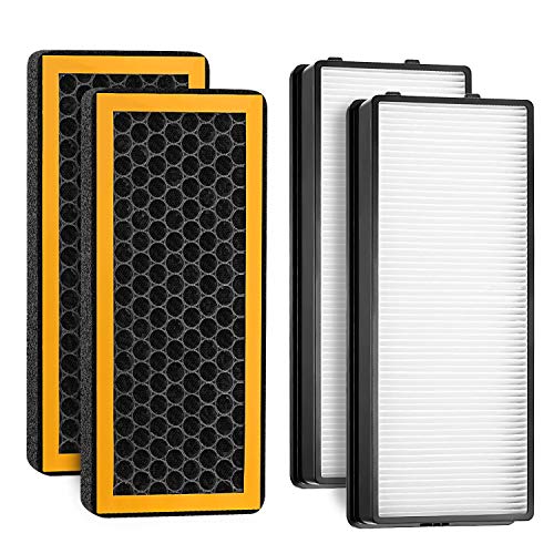 LINNIW Ersatz-Filter-Set, kompatibel mit HoMedics PetPlus at-PETODR-Filter und TotalClean at-OFL Filter für AT-PET01, AT-PET02, AR-45, 4 Stück von LINNIW