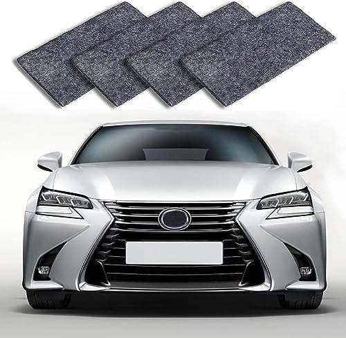 Nan o Sparkle Tuch, Magic Nano Sparkle Tuch für Auto Kratzer Entfernen Reparatur,Nanomagic Tuc h Car Scratch Remover für Reparatur von leichten Kratzfarben,Lackpflege, Autoreinigung (4 Stück) von LINNIW