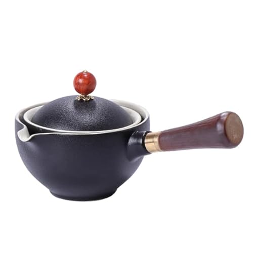 LINOC Kung Fu Tee-Set 360 drehbare Teekanne Keramik-Teemaschine Infuser halbautomatische Gongfu-Teegeschirr-Topftasse von LINOC