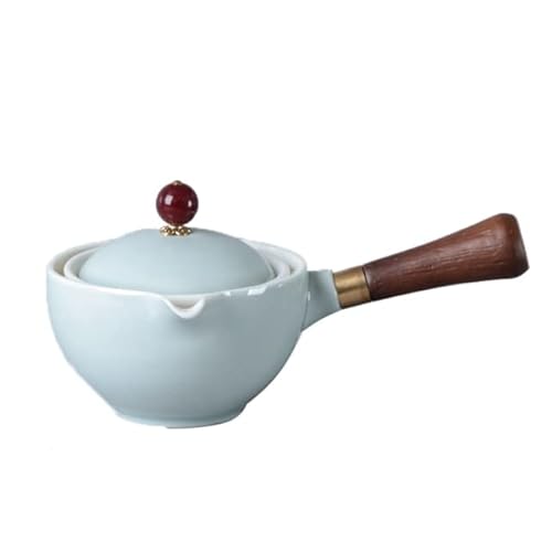 LINOC Kung Fu Tee-Set 360 drehbare Teekanne Keramik-Teemaschine Infuser halbautomatische Gongfu-Teegeschirr-Topftasse von LINOC