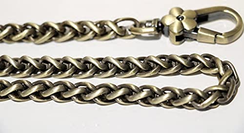 LINOC Schwere Taschenkette – Gold, Silber, Gun Black, Brusehd Bronze 8 mm Metall-Ersatzketten-Schultergurt für Taschengriffe, Riemen von LINOC