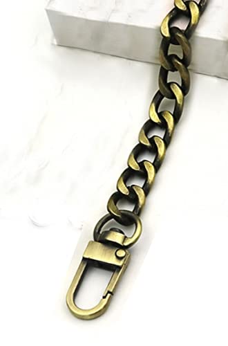 LINOC Taschenkette aus Stahl – DIY 9 mm Metall Abnehmbarer Ersatz-Schulter-Crossbody-Taschengurt für Handtaschen-Gürtelgriff von LINOC