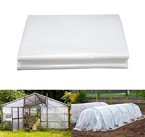 LINSOCLE 3m X 10m Polyethylenfolie Transparent Gewächshausfolie, Dick Reißfest Plastikfolie aus Polyethylen, Treibhaus Folie zur Abdeckung von Gemüsebeeten LINSOCLE 3m X 10m Polyethylenfolie Transparent Gewächshausfolie, Dick Reißfest Plastikfolie aus Polyethylen, Treibhaus Folie zur Abdeckung von Gemüsebeeten von LINSOCLE