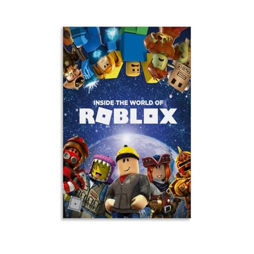 LINTEZHG Roblox Cartoon Art Poster Dekorative Malerei Leinwand Wandkunst Wohnzimmer Poster Schlafzimmer Malerei,Wandkunst Bilddruck Moderne Familienzimmer Dekor 12x18inch(30x45cm) von LINTEZHG
