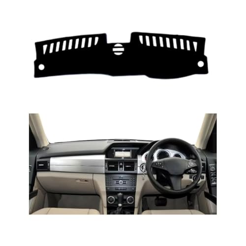 LINTINGLIHAI Auto Armaturenbrett Abdeckung für Benz GLK X204 2009-2015, Anti-UV Dashboard Matte Schutz Teppich Rutschfester Armaturenbrett-Abdeckung Innenmatte,A/RHD von LINTINGLIHAI