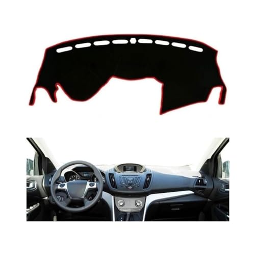 LINTINGLIHAI Auto Armaturenbrett Abdeckung für Escape Kuga 2013-2019, Anti-UV Dashboard Matte Schutz Teppich Rutschfester Armaturenbrett-Abdeckung Innenmatte,B/LHD-Red Edge LINTINGLIHAI Auto Armaturenbrett Abdeckung für Escape Kuga 2013-2019, Anti-UV Dashboard Matte Schutz Teppich Rutschfester Armaturenbrett-Abdeckung Innenmatte,B/LHD-Red Edge von LINTINGLIHAI