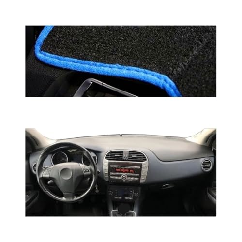 LINTINGLIHAI Auto Armaturenbrett Abdeckung für FIAT Bravo 2007-2014, Anti-UV Dashboard Matte Schutz Teppich Rutschfester Armaturenbrett-Abdeckung Innenmatte,A/RHD-Blue Edge LINTINGLIHAI Auto Armaturenbrett Abdeckung für FIAT Bravo 2007-2014, Anti-UV Dashboard Matte Schutz Teppich Rutschfester Armaturenbrett-Abdeckung Innenmatte,A/RHD-Blue Edge von LINTINGLIHAI