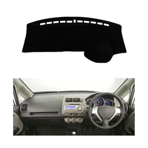 LINTINGLIHAI Auto Armaturenbrett Abdeckung für Fit 2004-2008, Anti-UV Dashboard Matte Schutz Teppich Rutschfester Armaturenbrett-Abdeckung Innenmatte,A/RHD von LINTINGLIHAI