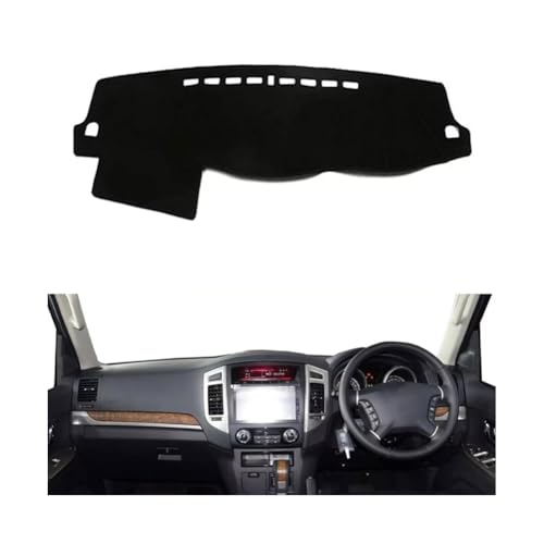 LINTINGLIHAI Auto Armaturenbrett Abdeckung für Mitsubishi Montero 2007-2017, Anti-UV Dashboard Matte Schutz Teppich Rutschfester Armaturenbrett-Abdeckung Innenmatte,A/RHD von LINTINGLIHAI