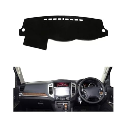 LINTINGLIHAI Auto Armaturenbrett Abdeckung für Mitsubishi Montero 2007-2017, Anti-UV Dashboard Matte Schutz Teppich Rutschfester Armaturenbrett-Abdeckung Innenmatte,A/RHD von LINTINGLIHAI