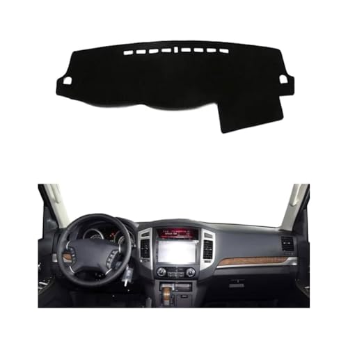 LINTINGLIHAI Auto Armaturenbrett Abdeckung für Mitsubishi Montero 2007-2017, Anti-UV Dashboard Matte Schutz Teppich Rutschfester Armaturenbrett-Abdeckung Innenmatte,B/LHD von LINTINGLIHAI