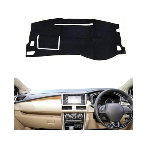 LINTINGLIHAI Auto Armaturenbrett Abdeckung für Mitsubishi Xpander 2017 2018, Anti-UV Dashboard Matte Schutz Teppich Rutschfester Armaturenbrett-Abdeckung Innenmatte,A/RHD von LINTINGLIHAI