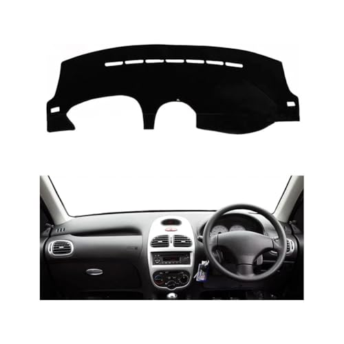 LINTINGLIHAI Auto Armaturenbrett Abdeckung für Peugeot 206 1998-2012, Anti-UV Dashboard Matte Schutz Teppich Rutschfester Armaturenbrett-Abdeckung Innenmatte,A/RHD von LINTINGLIHAI