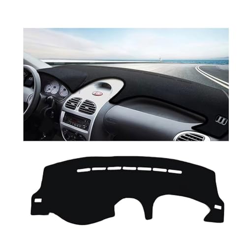 LINTINGLIHAI Auto Armaturenbrett Abdeckung für Peugeot 206 206CC 206SW 2004-2008, Anti-UV Dashboard Matte Schutz Teppich Rutschfester Armaturenbrett-Abdeckung Innenmatte,B/LHD von LINTINGLIHAI